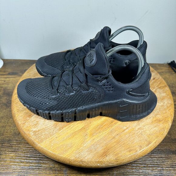 Nike Metcon 4 Triple Black Volt Free Men\'s Size‎ 7 Sneakers CT3886-007
